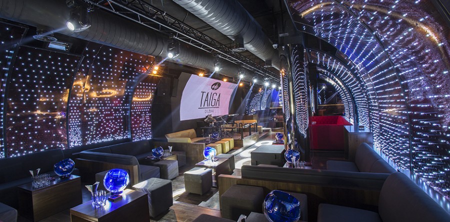 Taiga Club in Dubai, chooses Procom to build Curved LED wall