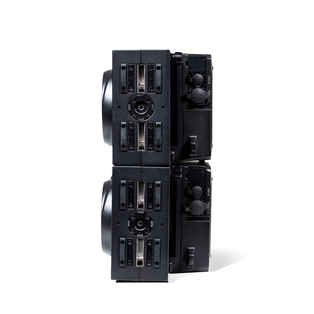 BLOK 2C - 2x400W RGBLA Modular Blinder with White Pixel Lines