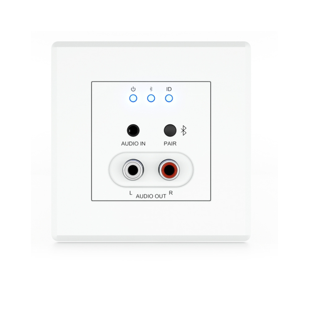 DA11ABL-WP-V2-EU - Bluetooth & Analogue Audio Dante® Wall Plate EU