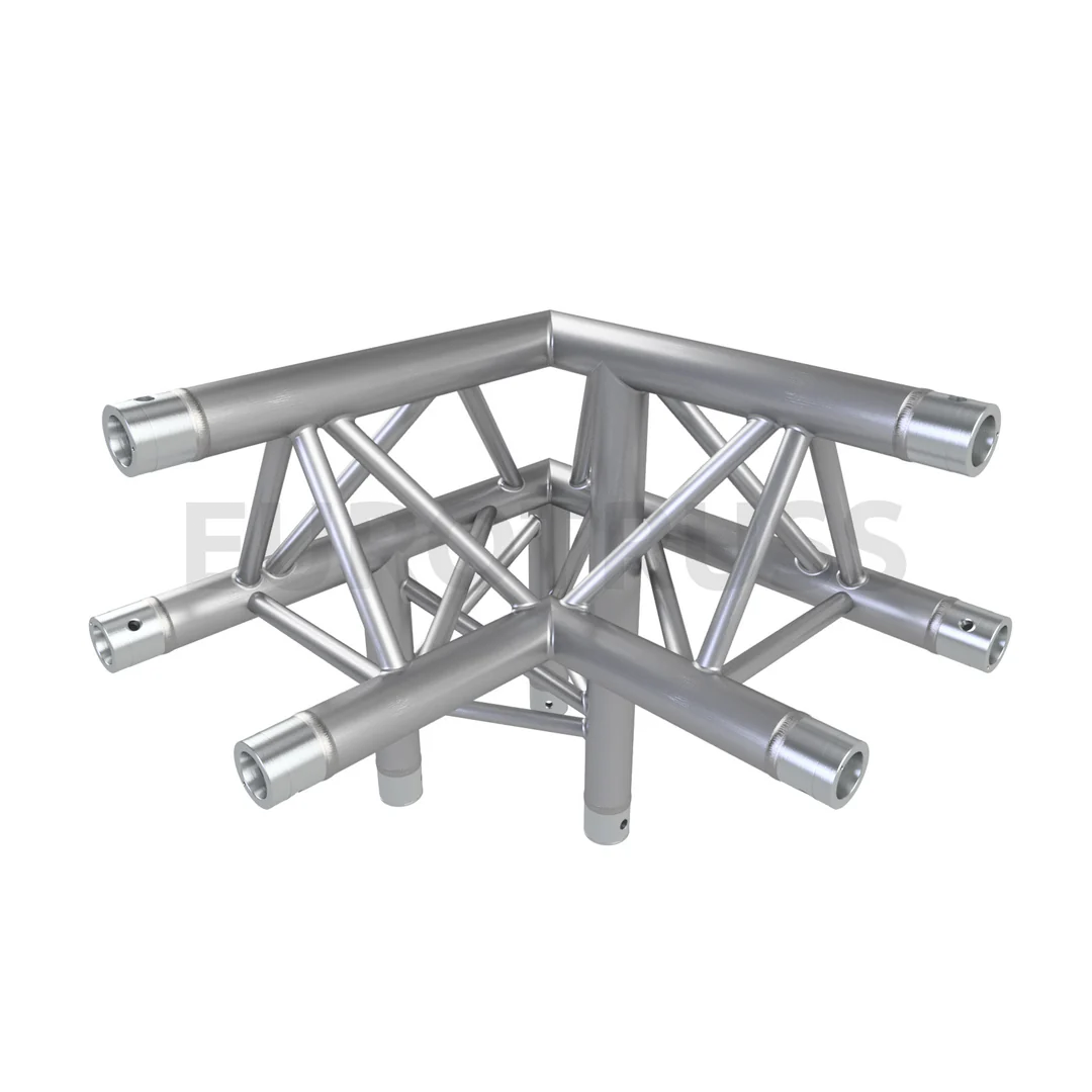 FD/HD33 3 Way Corner 90˚ + Down Left - Tubes Down - Fixed Corner