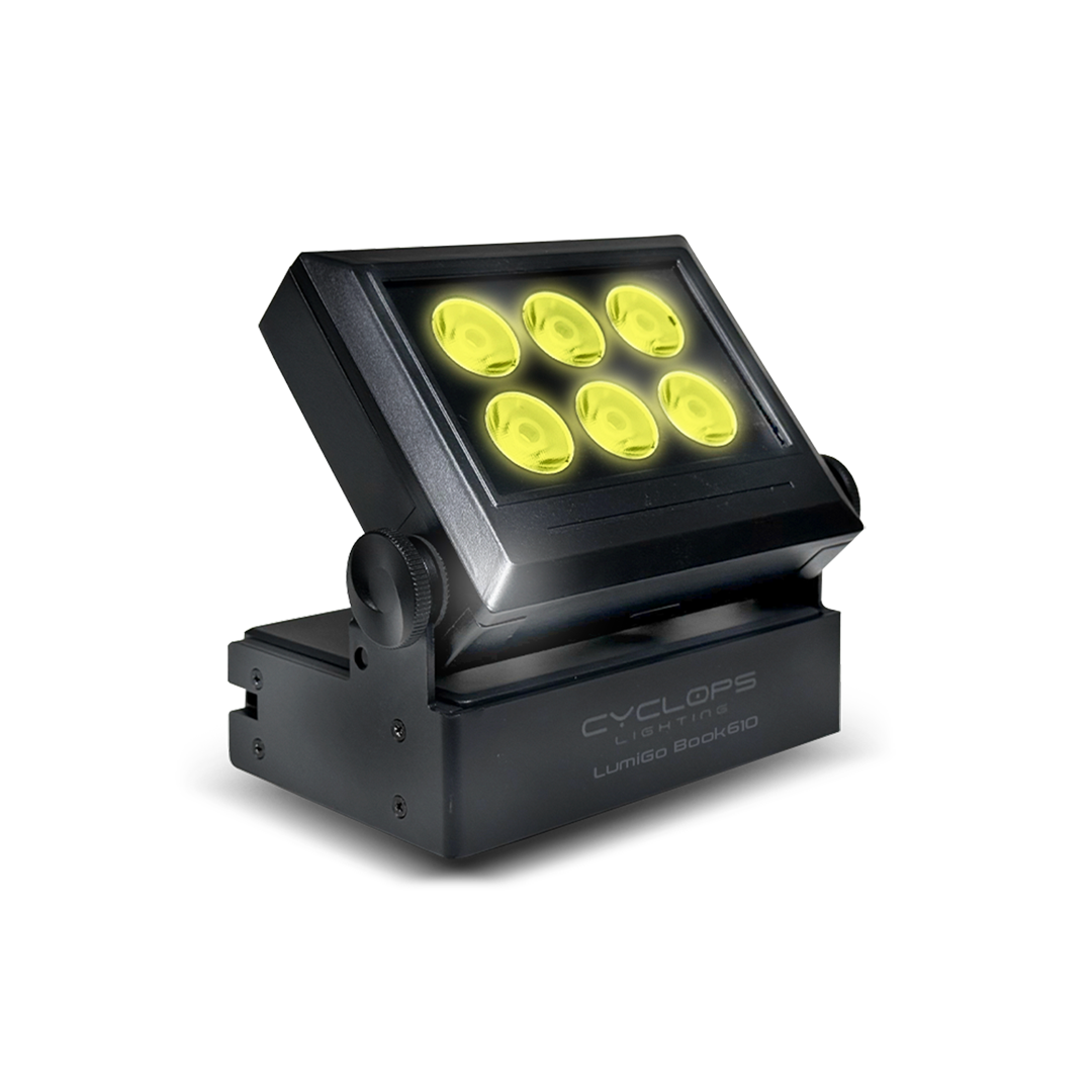 LumiGo™ BOOK610 - Battery-Operated Outdoor LED Wash with CRMX and APP Control