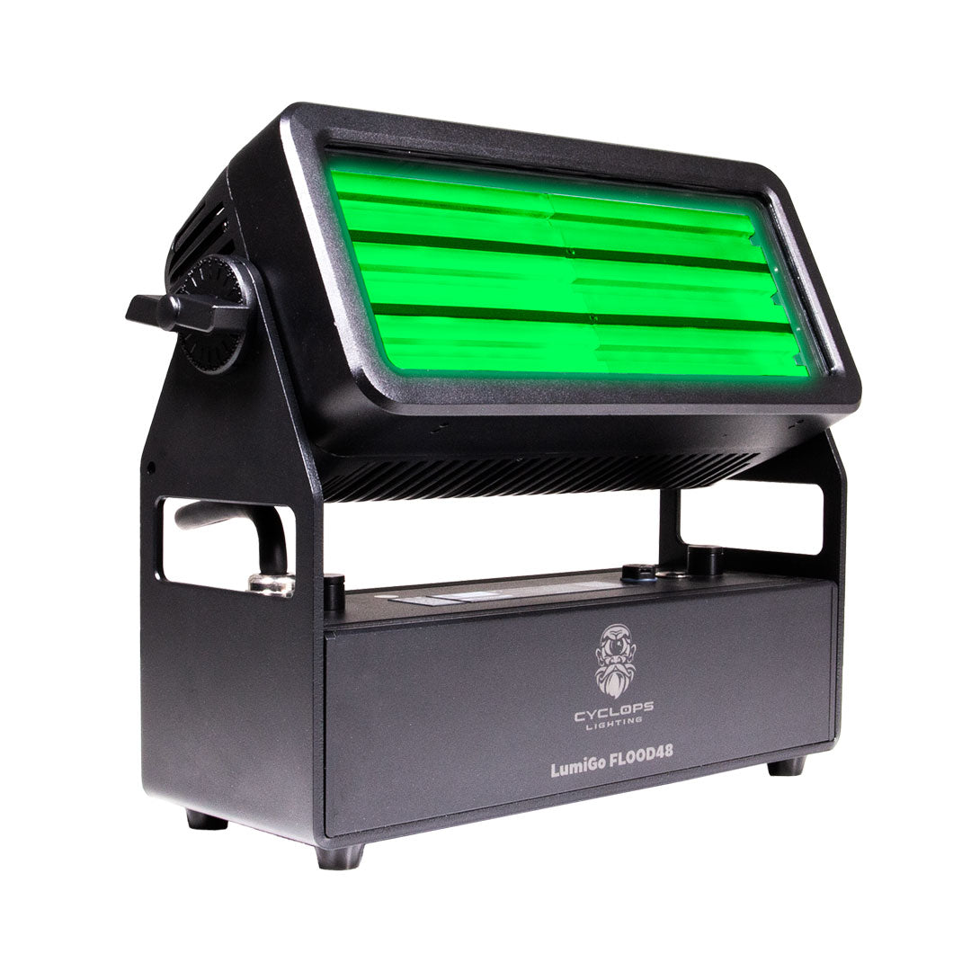LumiGo™ FLOOD48 - Battery-Operated IP65 60x8W RGBL FX & Pixel Mapping Wash with wireless CRMX & APP Control