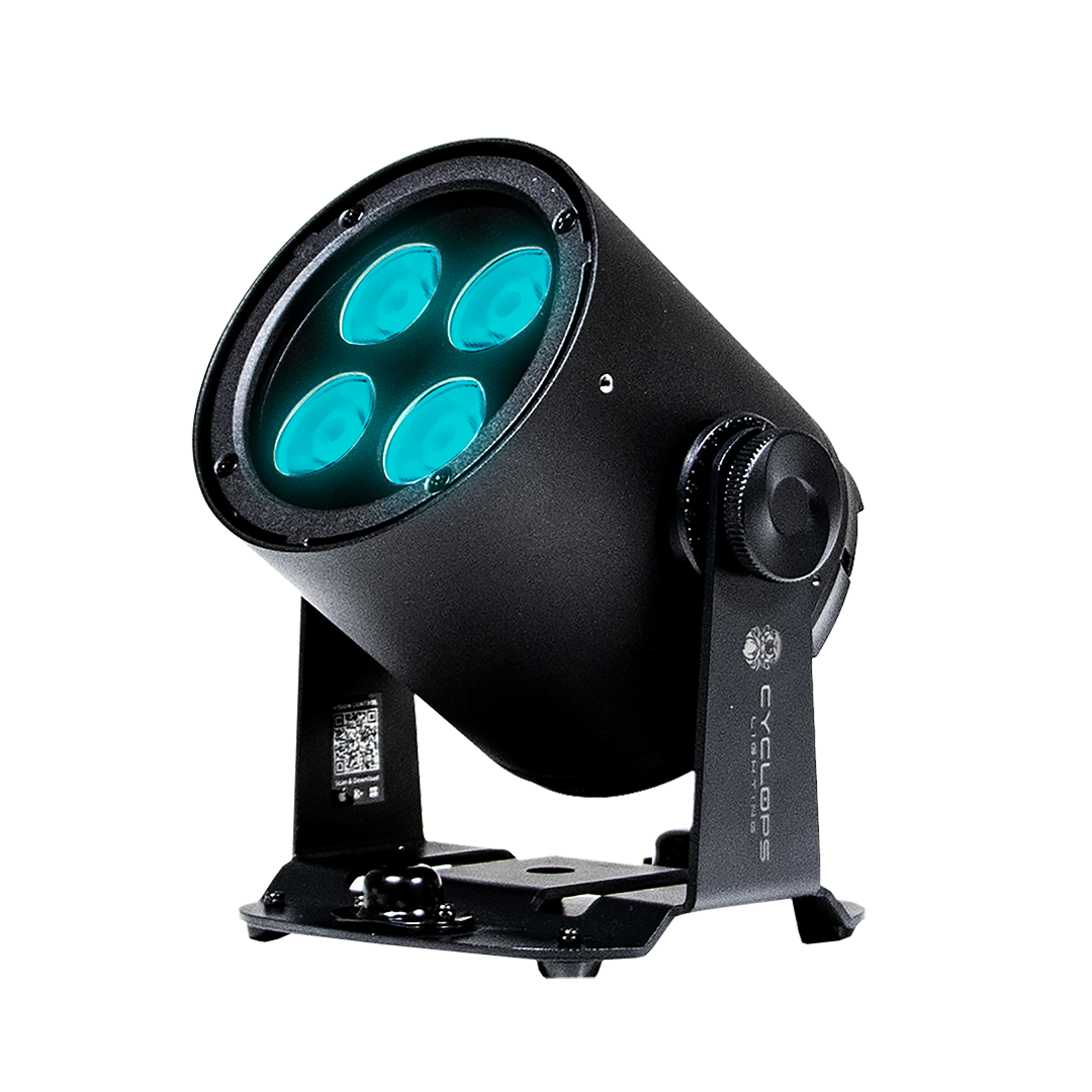 LumiGo PAR404 - Battery-Operated IP65 4x20W RGBL PAR with Wireless CRMX & App Control