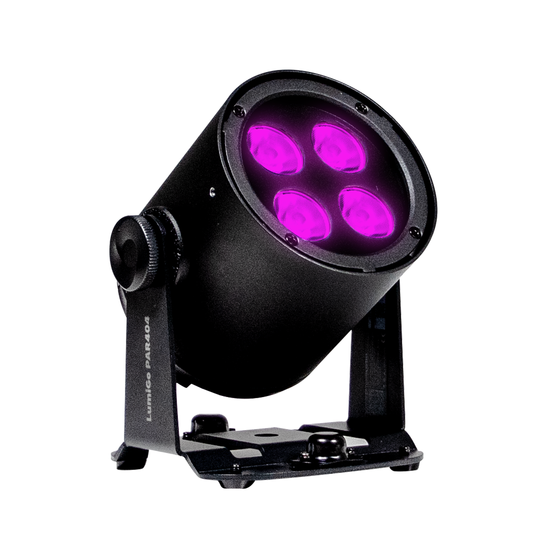 LumiGo PAR404 - Battery-Operated IP65 4x20W RGBL PAR with Wireless CRMX & App Control