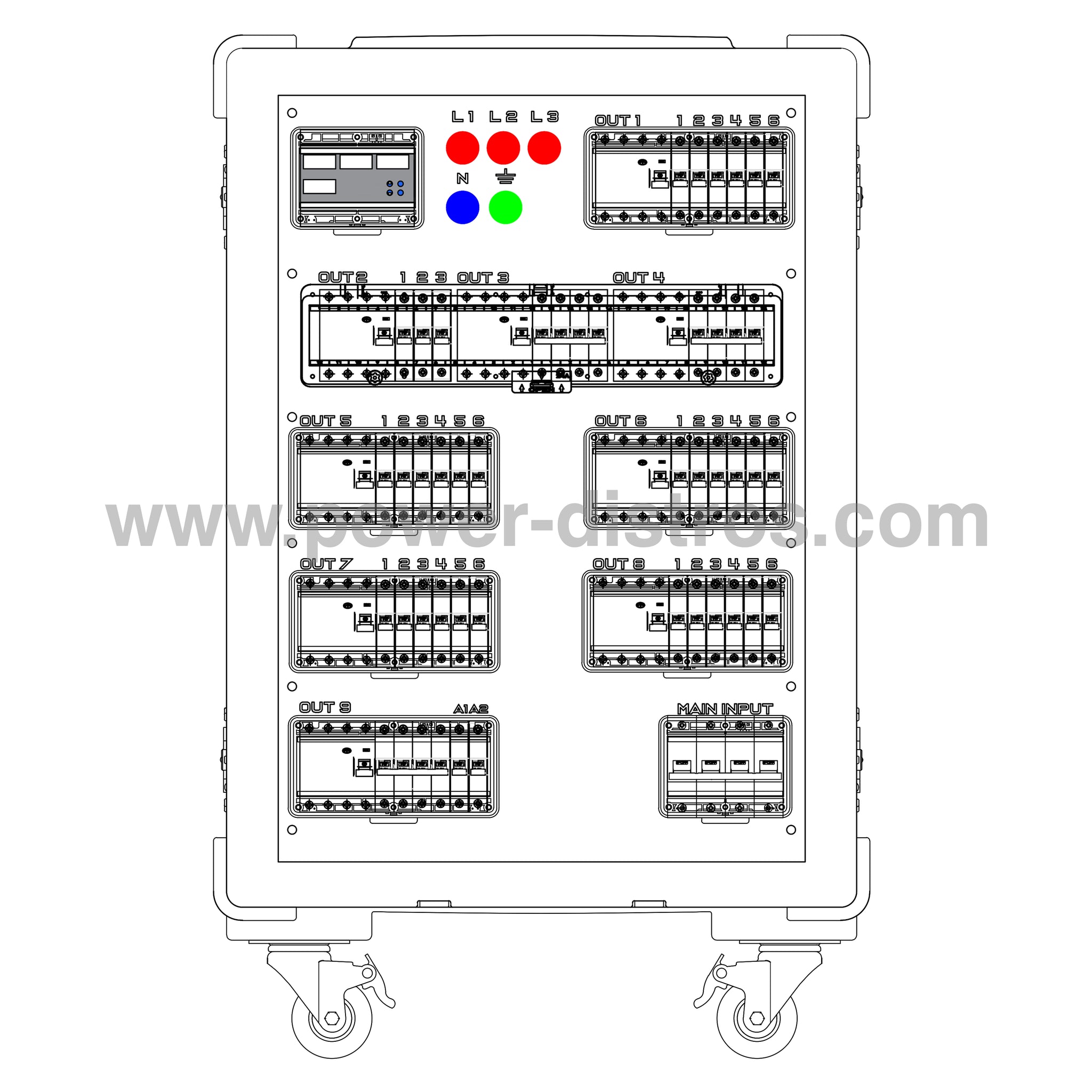 MD125-300RCD - 125A Main Distribution Box - RCD Protection