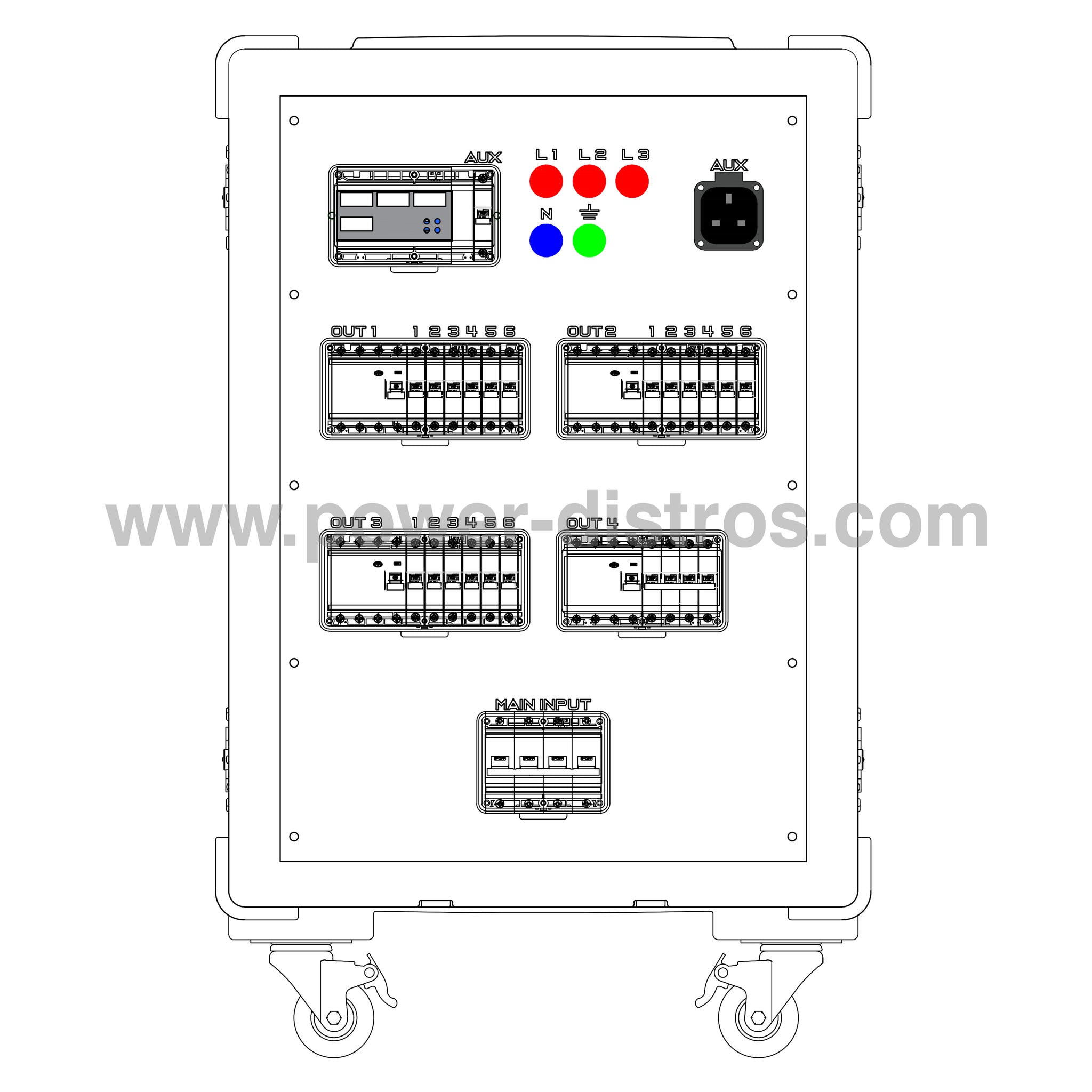 MD125-310RCD - 125A Main Distribution Box - RCD Protection