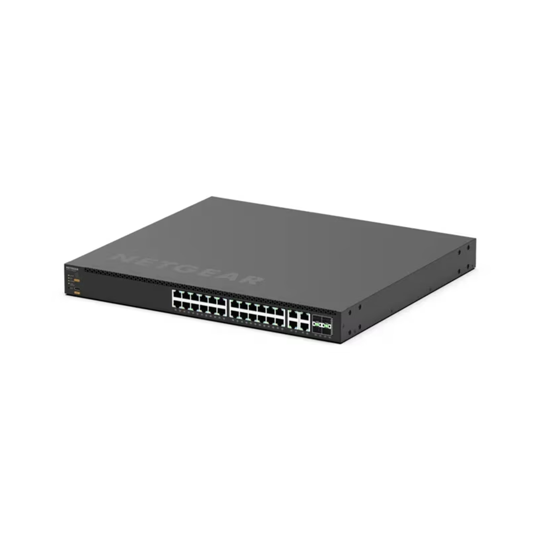 MSM4332 - 24x2.5G, 4x10G/Multi-gig PoE++ (522W base, up to 2,520W) and 4xSFP28 25G Managed Switch