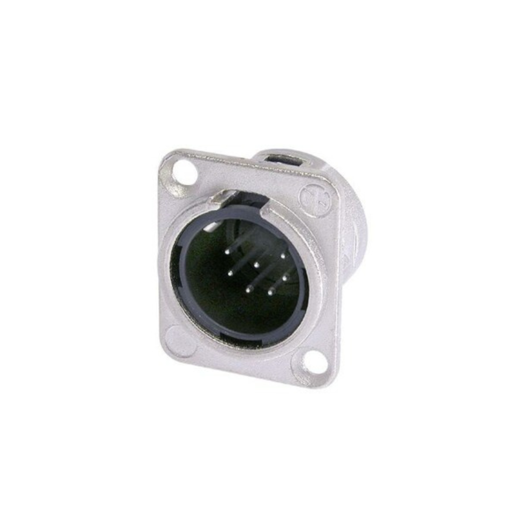 Neutrik - NC7MD-L-1 - 7 pole male receptacle, solder cups, nickel housing and silver contacts