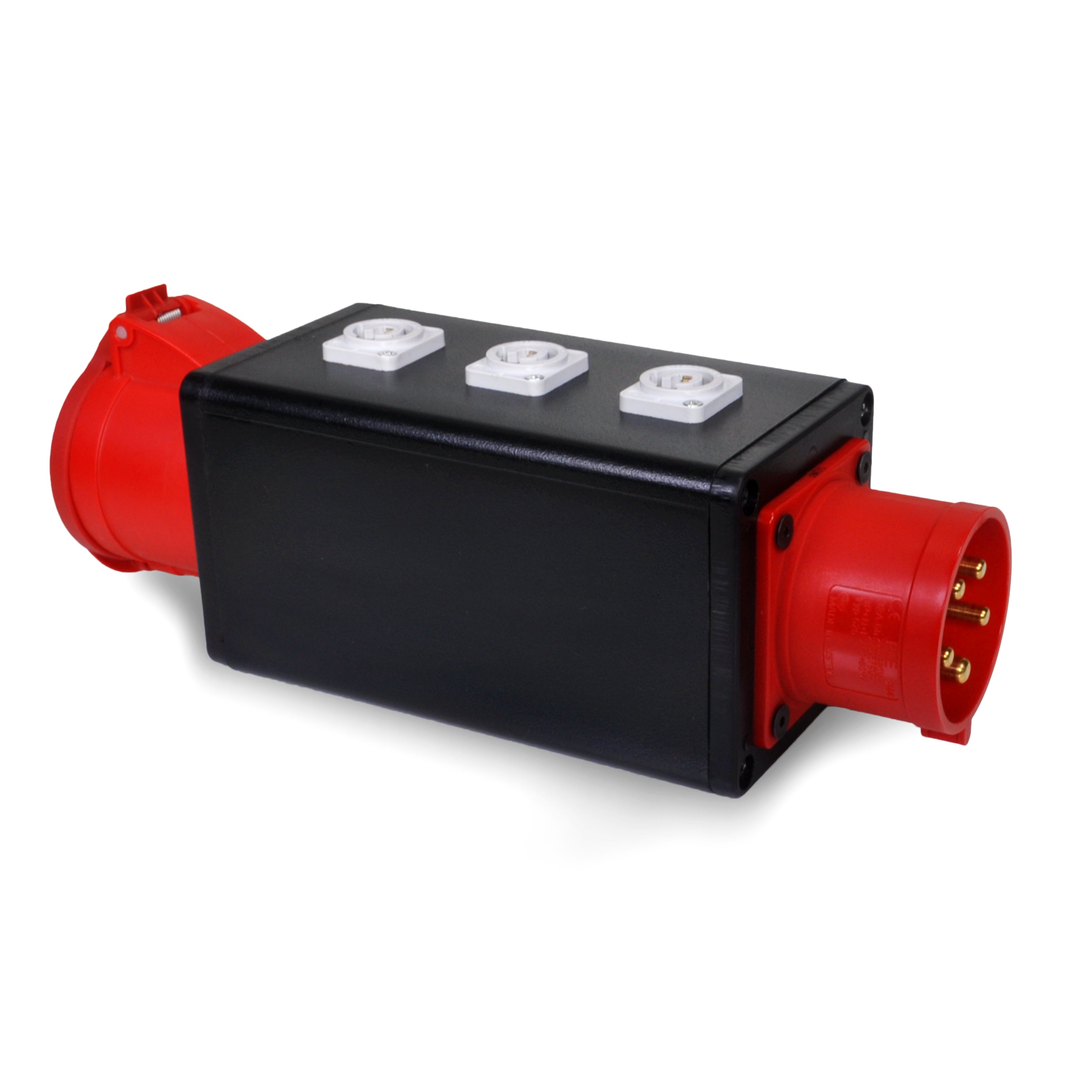 32amp CEE Input, 3 x 20amp PowerCon and 32amp CEE Outputs Stage Box - SB325P-03P20