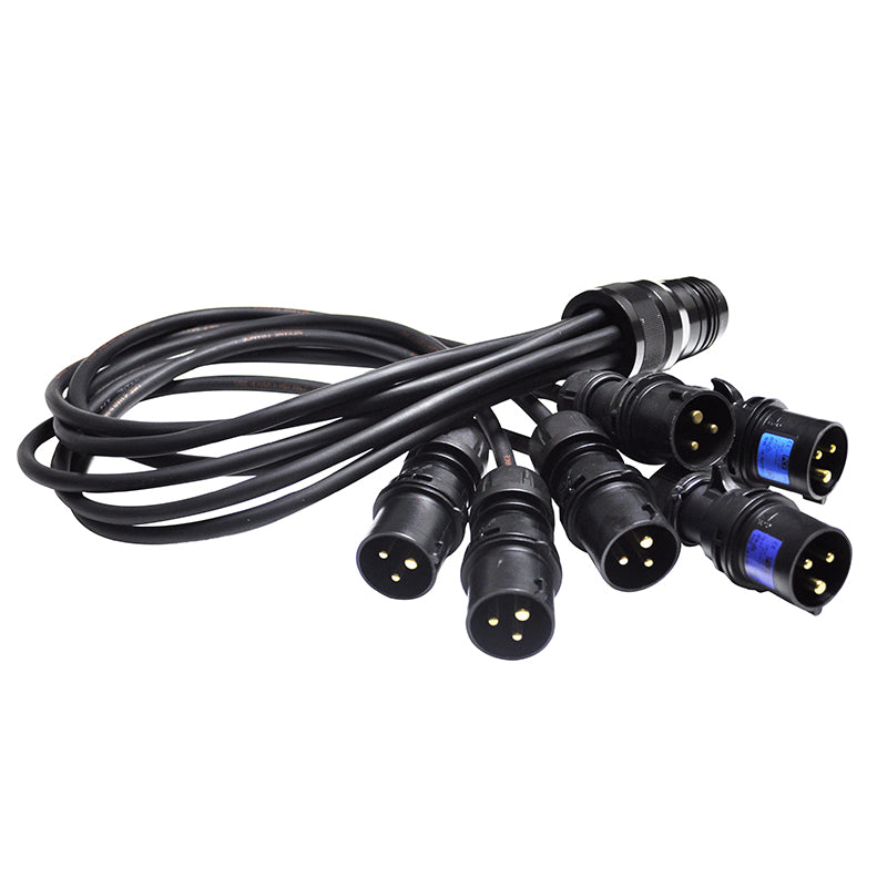Power Fan In Spider - 19 Pin Female Connector - 1m to 6m Connections
