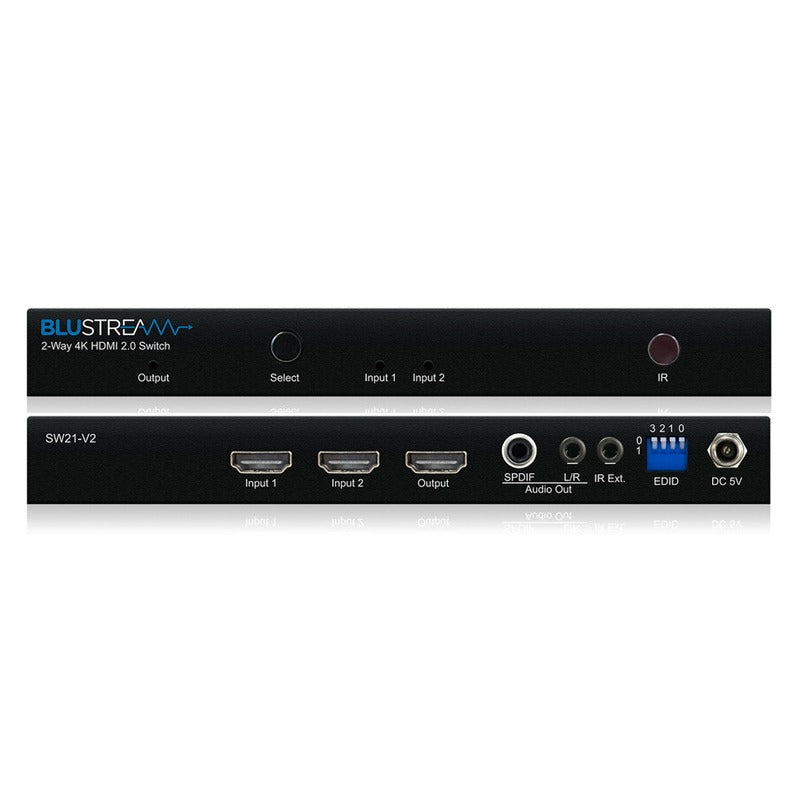 SW21AB-V2 - 2-Way 4K HDMI 2.0 HDCP 2.2 Switch