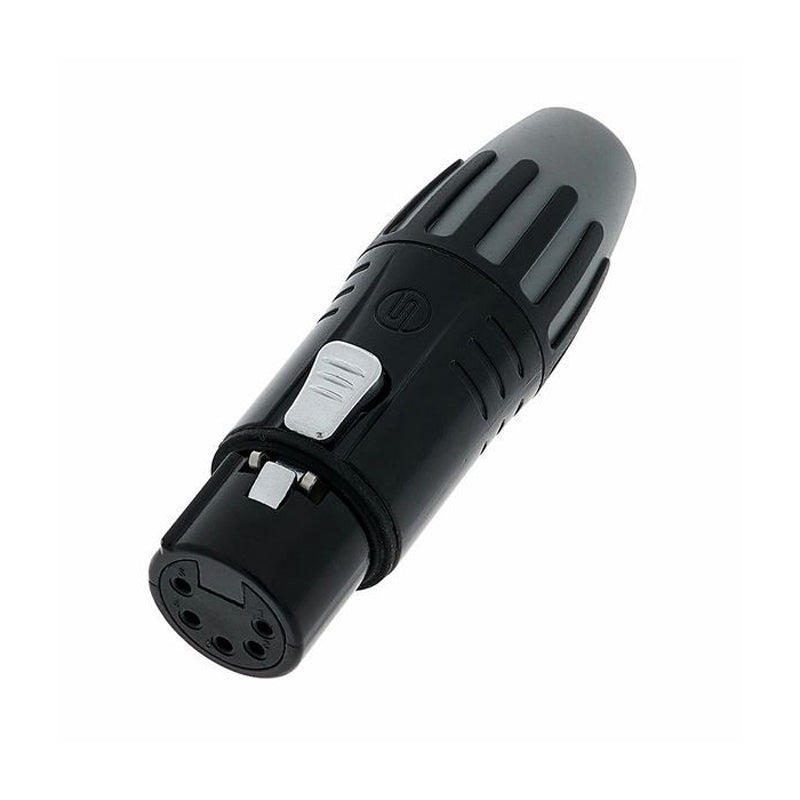 Seetronic - XLR Cable Connector 5-Pin Female, Black Housing - SCMF5-B