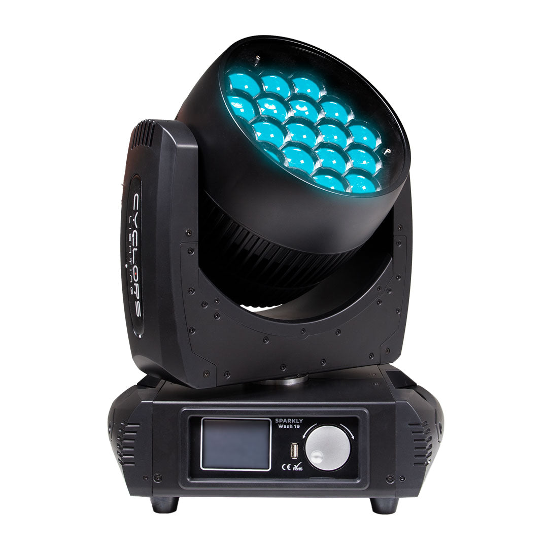 SPARKLY WASH 19 - 19x15W RGBW LED Zoom Wash Moving Head