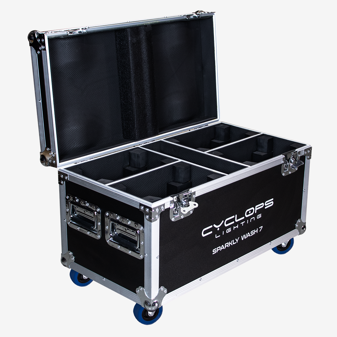 Flight Case - SPARKLY WASH 7 - 4 fixtures