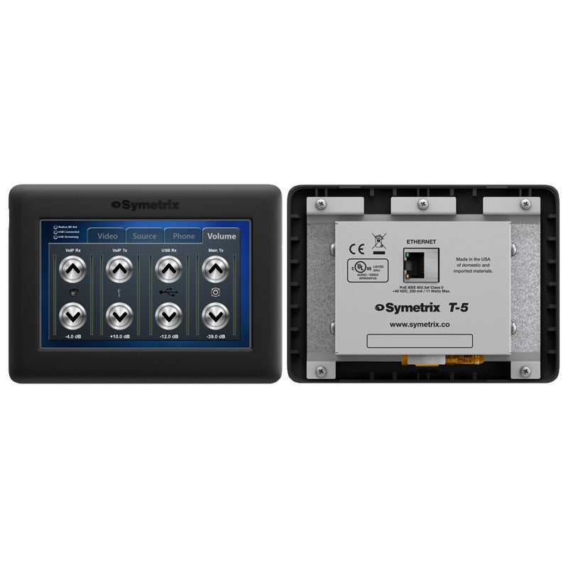 T-5 - High Resolution Touchscreen for Symetrix DSP Systems