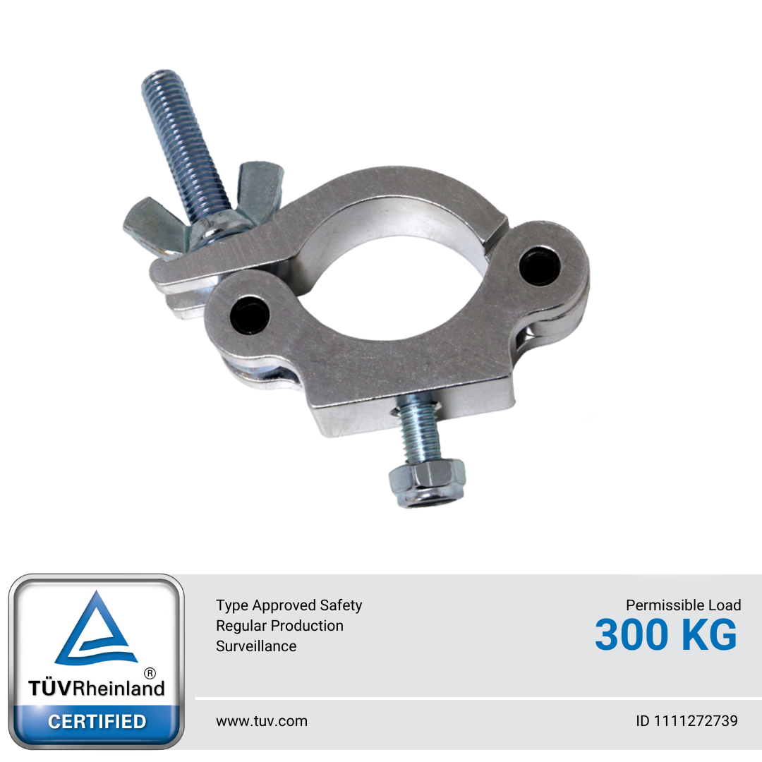 Half Coupler Clamp for 50mm Tube - 300 Kg - TT-CUP15-T50W30