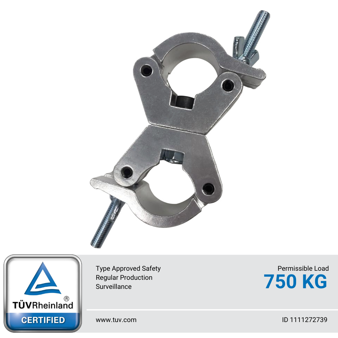 Swivel Coupler Clamp for 50 mm Tube (Double Clamp) - 750 Kg - TT-CUP06