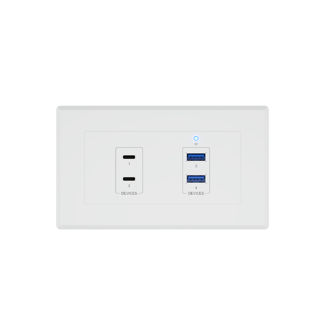 UEX3D-WP-EU- USB 3.2 Gen1 HDBaseT™ Extender EU Wall Plate - Device