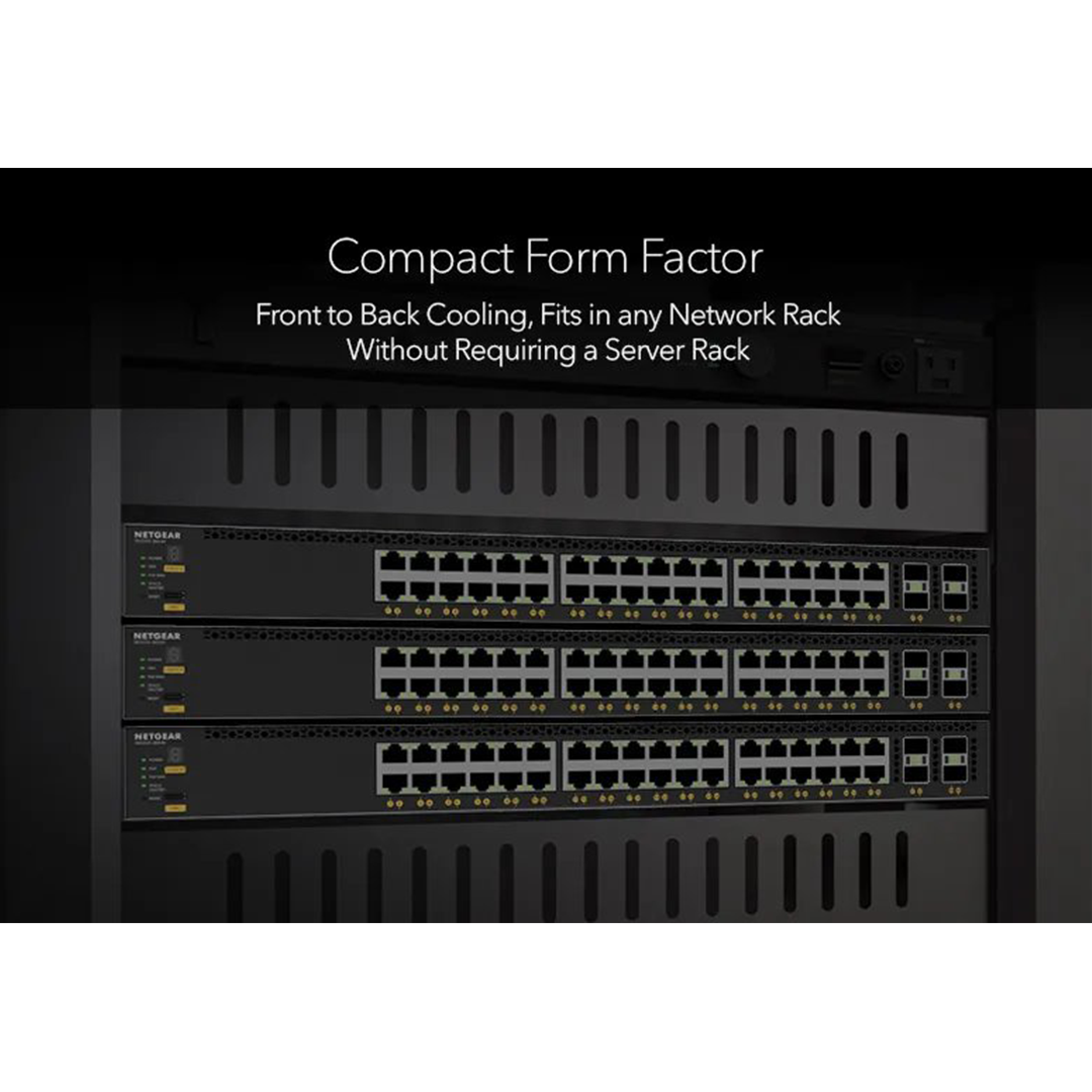XSM4340CV - 36x10G/Multi-Gig PoE++ (280W base, up to 1,760W) and 4xSFP28 25G Managed Switch