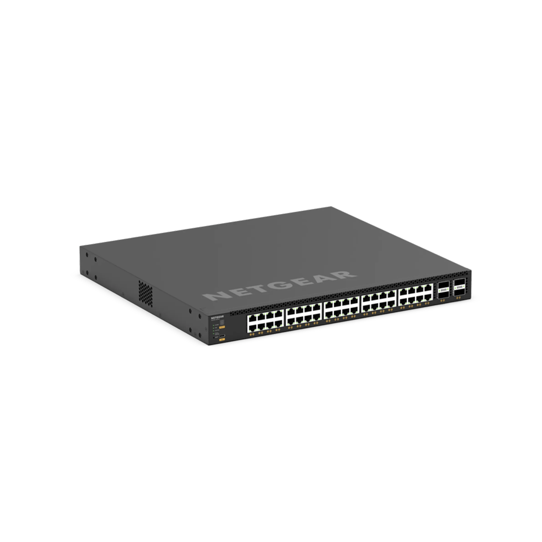 XSM4344C 40x10G/Multi-Gig PoE++ (196W base, up to 1,676W) and 4xQSFP28 100G Managed Switch