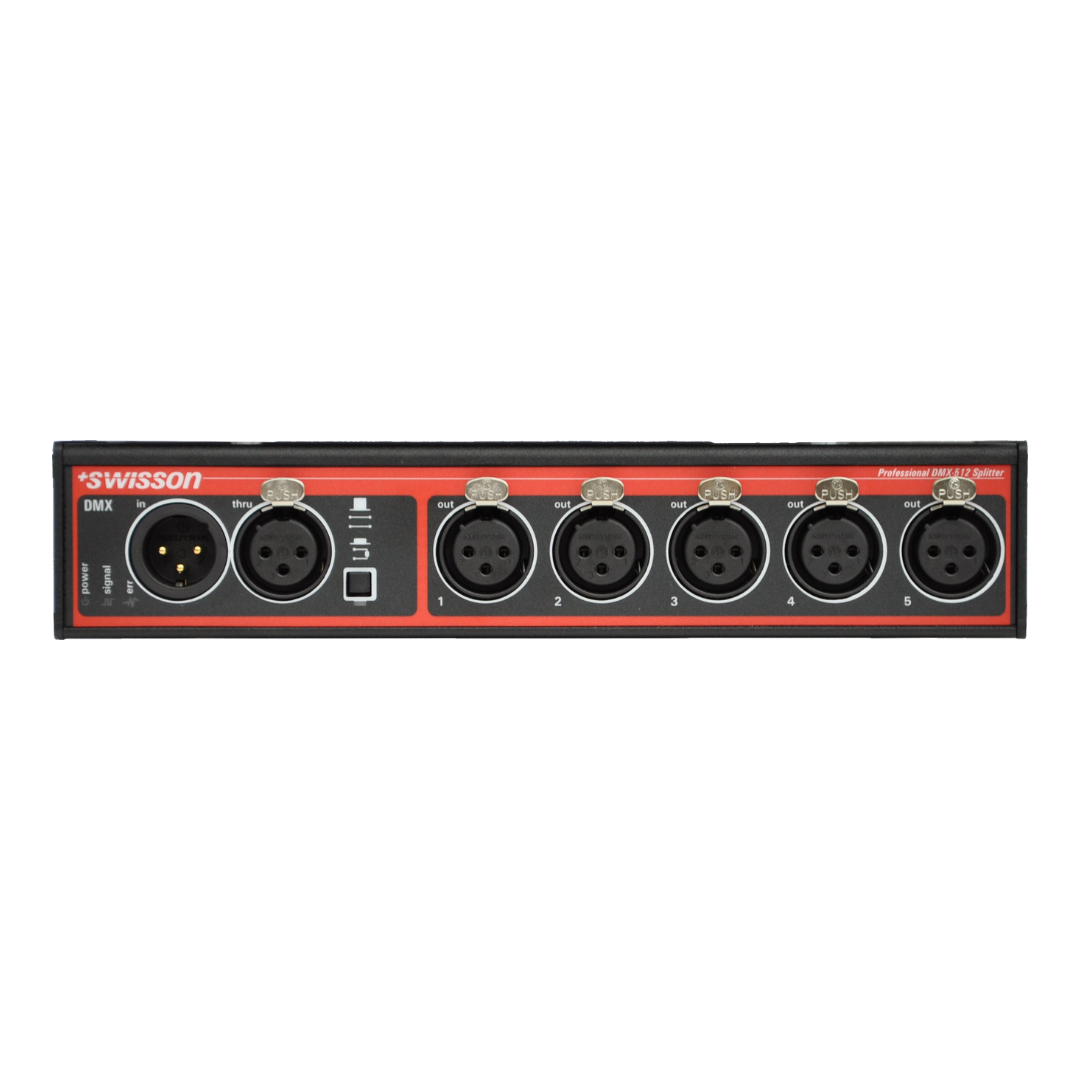 Swisson - XSP-3B- DMX Splitter Box- 5 outputs- 3pin XLR