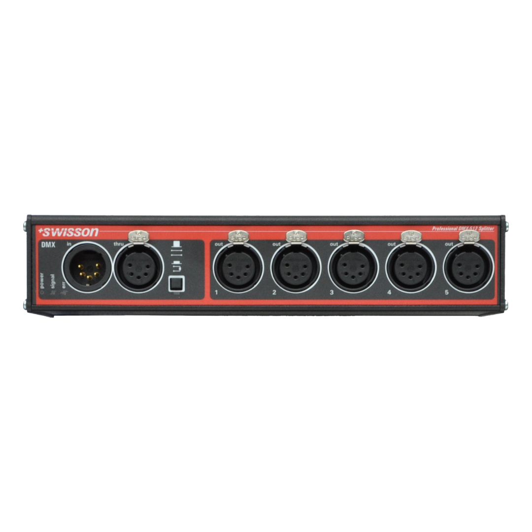 Swisson - XSP-5B- DMX Splitter Box- 5 outputs- 5pin XLR