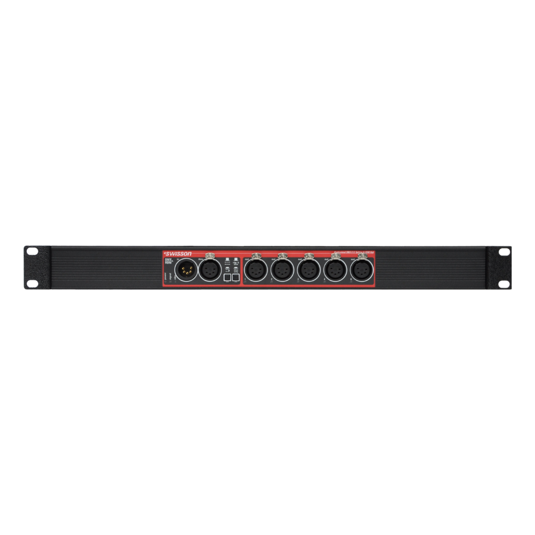 Swisson - XSR-5R- DMX & RDM Splitter Single-Rack- 5 outputs- 5pin XLR