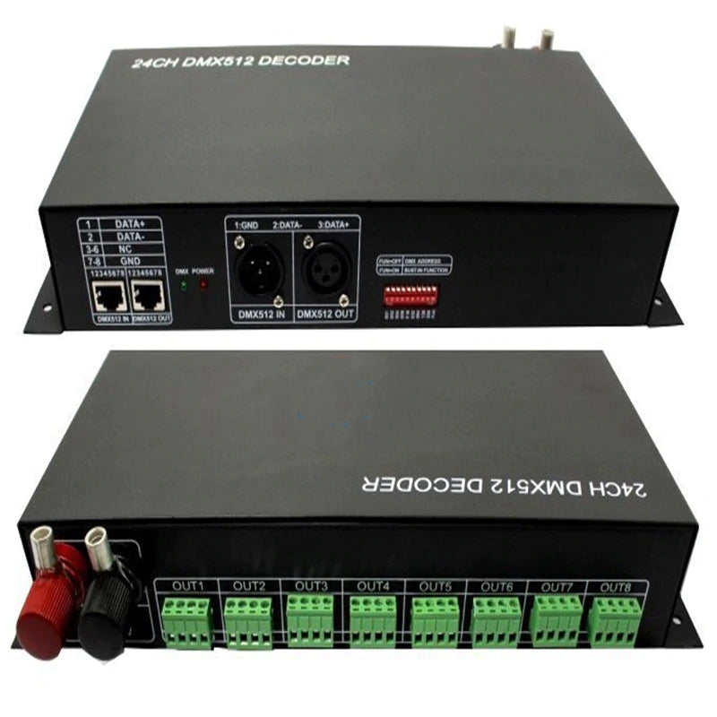 24 CH DMX512 Decoder LED Controller