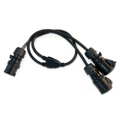 Power Y Cable - 16A 3P CEE Male to 2 x 16A 3P CEE Female