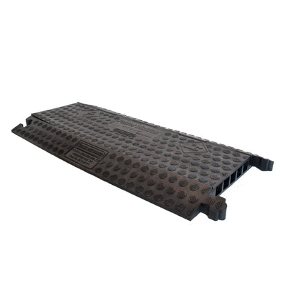 Cable Protector Ramp, Black Line, 5 Channels - 100cm