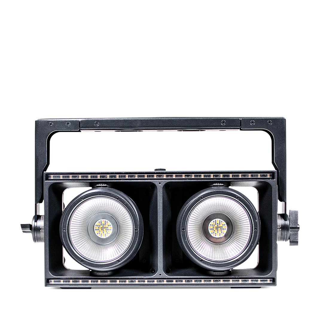 BLOK 2C - 2x400W RGBLA Modular Blinder with White Pixel Lines