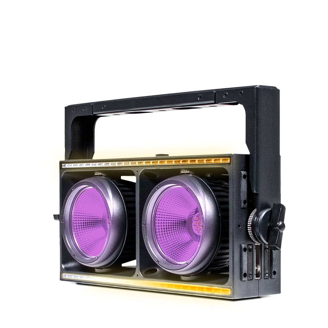 BLOK 2C - 2x400W RGBLA Modular Blinder with White Pixel Lines