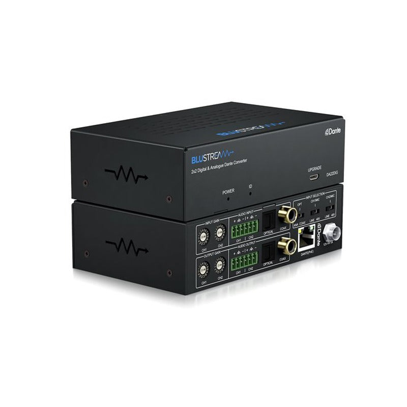 DA22DIG - 2x2 Digital & Analogue Dante Converter