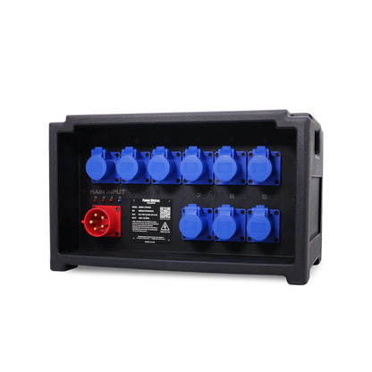 32A CEE 400V 5P In, 16A CEE 240V 3P Out, MCB, Distribution Box Main Protection