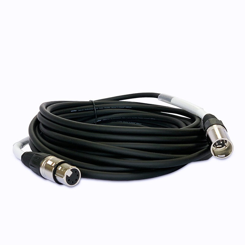 XLR Cable - 5 Pin Male to Female 0.23 mm² AWG 24 for DMX - 0.6m-50m