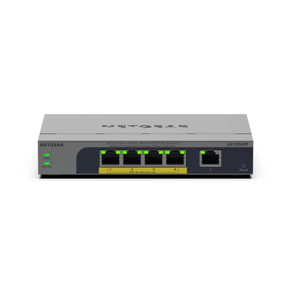 GS105EPP 5-Port Gigabit Ethernet Easy Smart High-Power PoE+ Switch (120W)