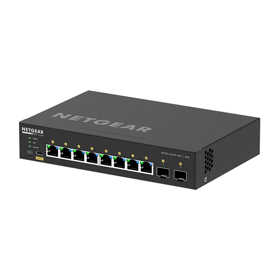 AV Line GSM4210PX  8x1G PoE+ 220W and 2xSFP+ Managed Switch