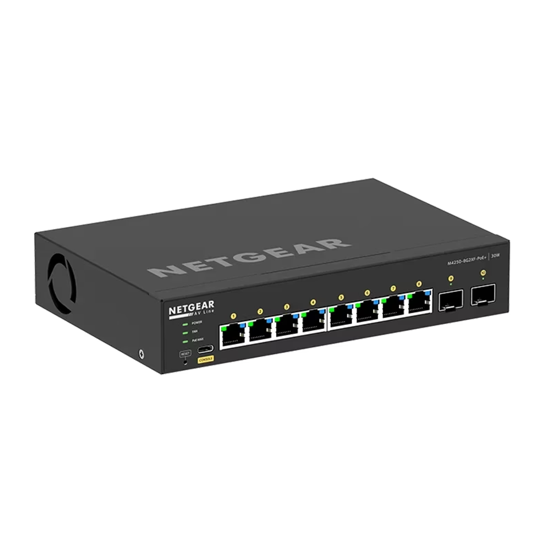 AV Line GSM4210PX  8x1G PoE+ 220W and 2xSFP+ Managed Switch