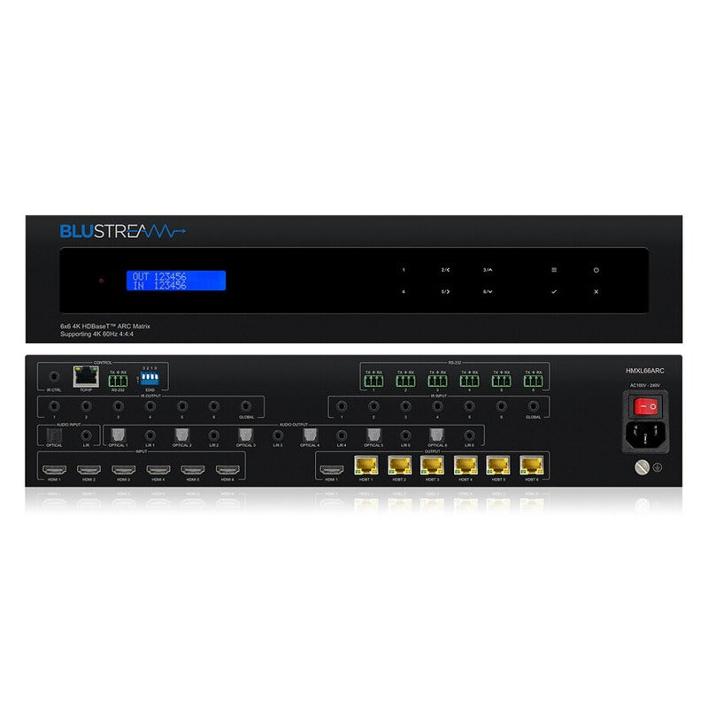 HMXL66ARC - 6x6 HDBaseT™ CSC ARC Matrix