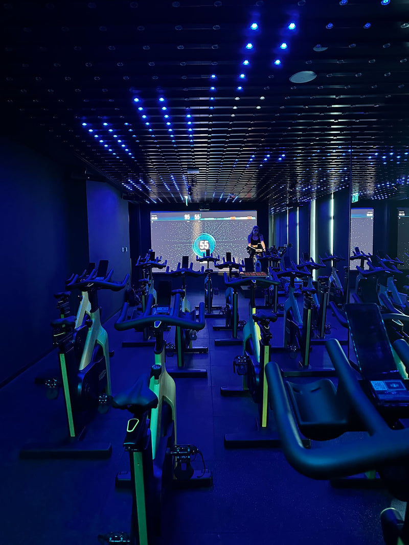 Slider image for Immersive Fitness: Siro Cycling Gym’s AV Symphony.
