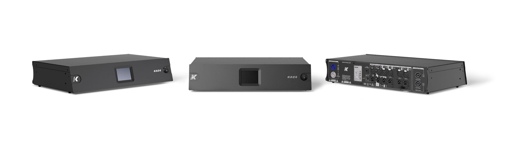 Kommander-KA24 - 4 Channel 2000W, 2U Rack Amplifier and Processing Solution