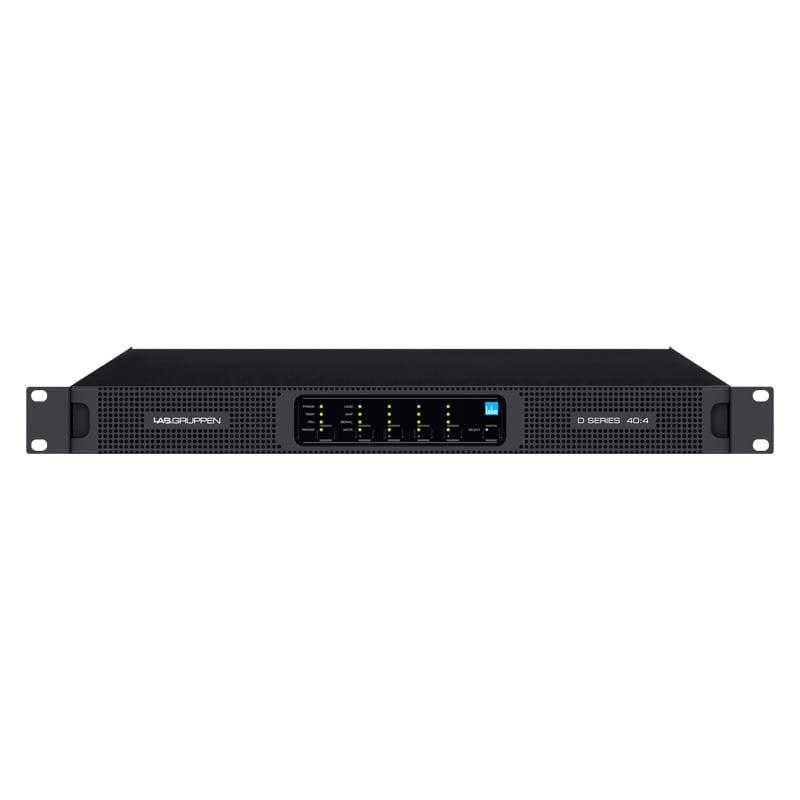 D 40:4L - 4000W Power Amplifier with DSP and Network