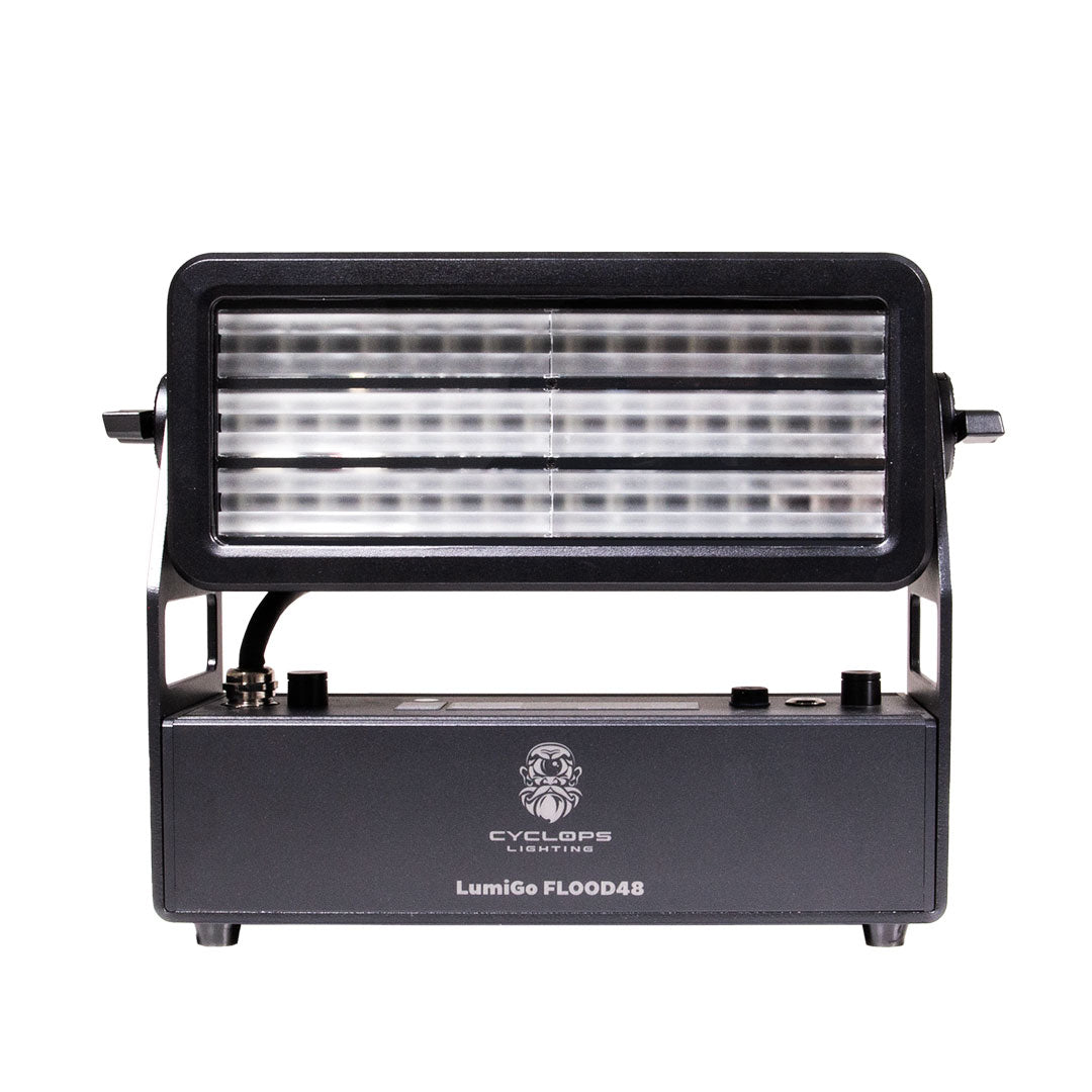 LumiGo™ FLOOD48 - Battery-Operated IP65 60x8W RGBL FX & Pixel Mapping Wash with wireless CRMX & APP Control