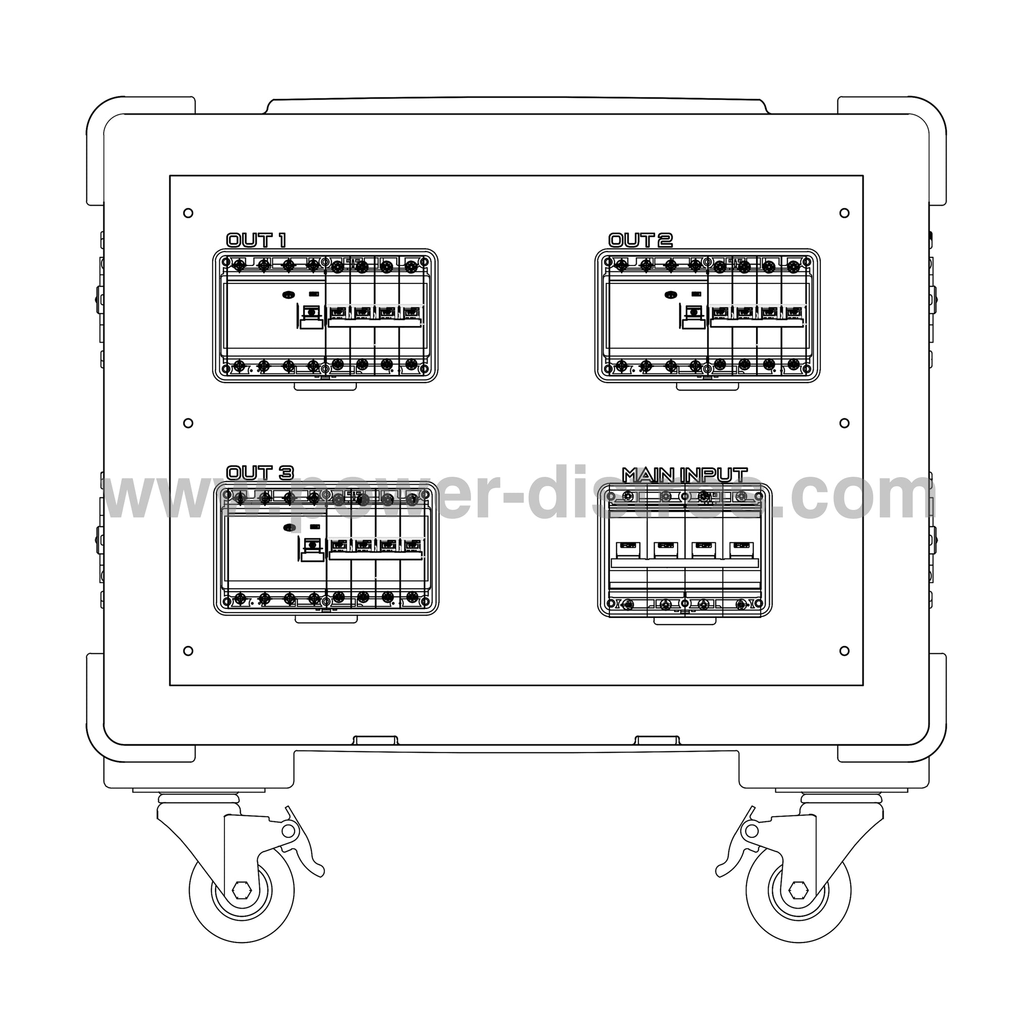 MD125-390RCD - 125A Main Distribution Box - RCD Protection