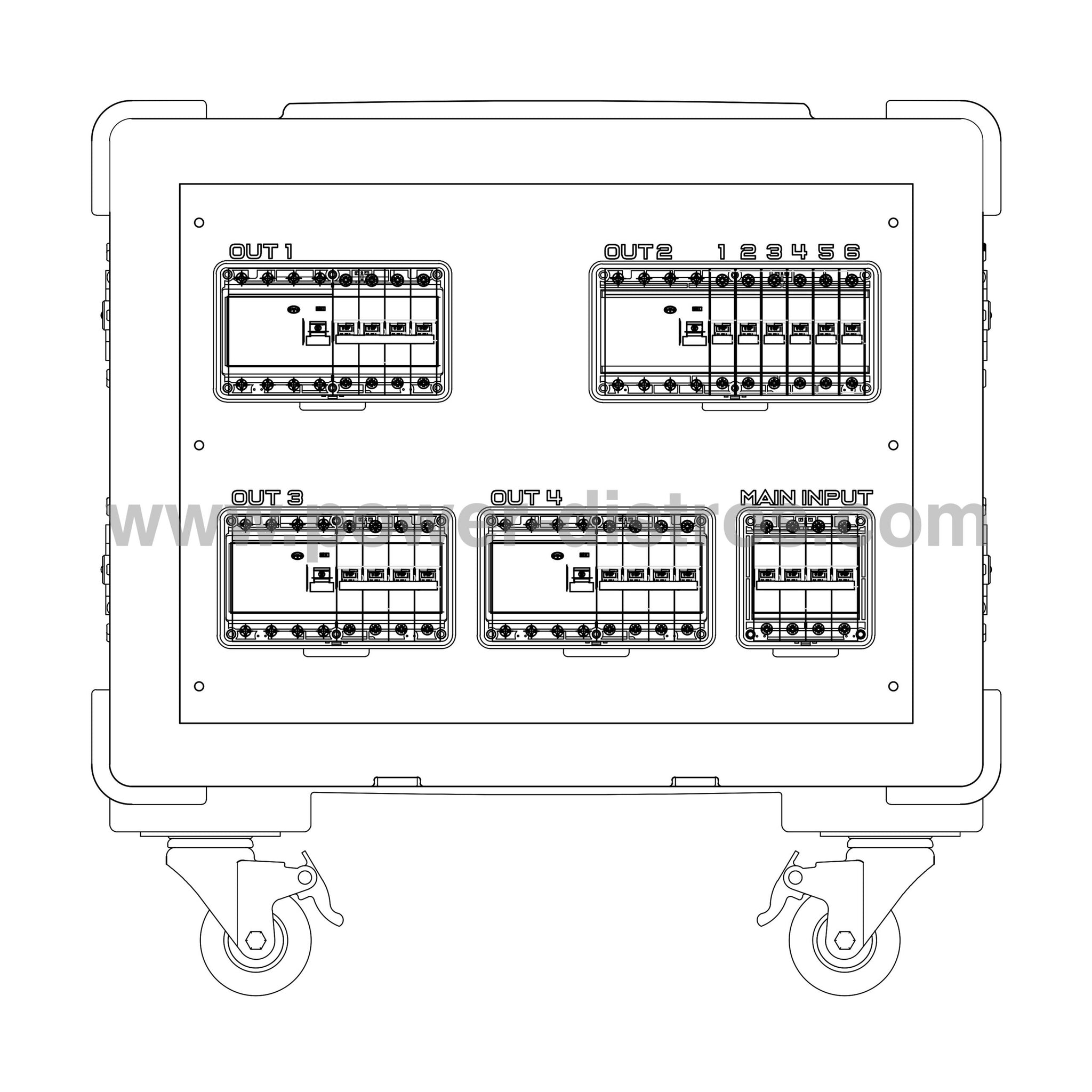 MD63-030RCD - 63A Main Distribution Box - RCD Protection