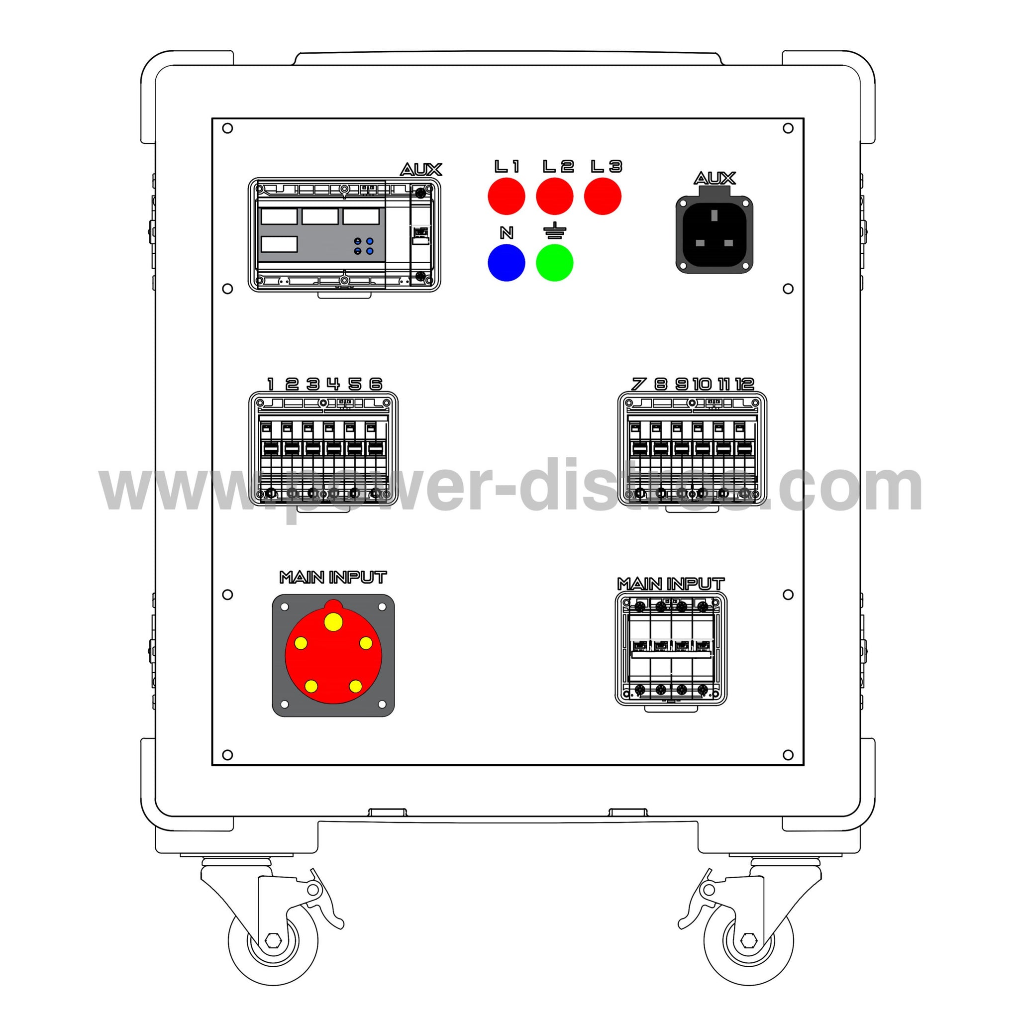 MD63-310RCBO - 63A Main Distribution Box - RCBO Protection