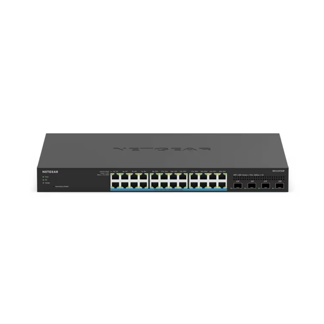 MS324TXUP- 24-Port Multi-Gigabit (2.5G) Ethernet Ultra60 PoE++ Smart Switch with 4 SFP+ Ports