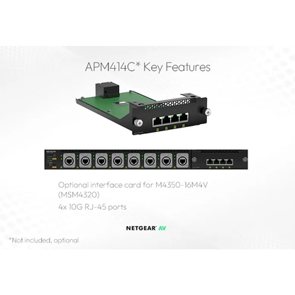 MSM4320 16x 2.5G PoE++ (530W base, up to 1,130W) incl. 8x Neutrik etherCON and 4xSFP28 25G Managed Switch