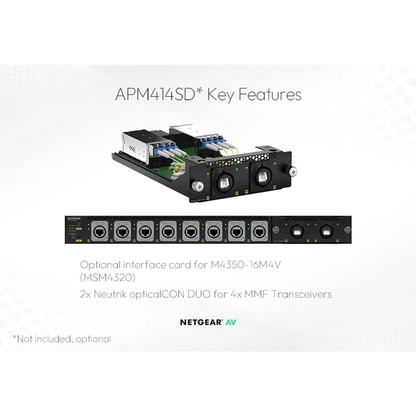 MSM4320 16x 2.5G PoE++ (530W base, up to 1,130W) incl. 8x Neutrik etherCON and 4xSFP28 25G Managed Switch