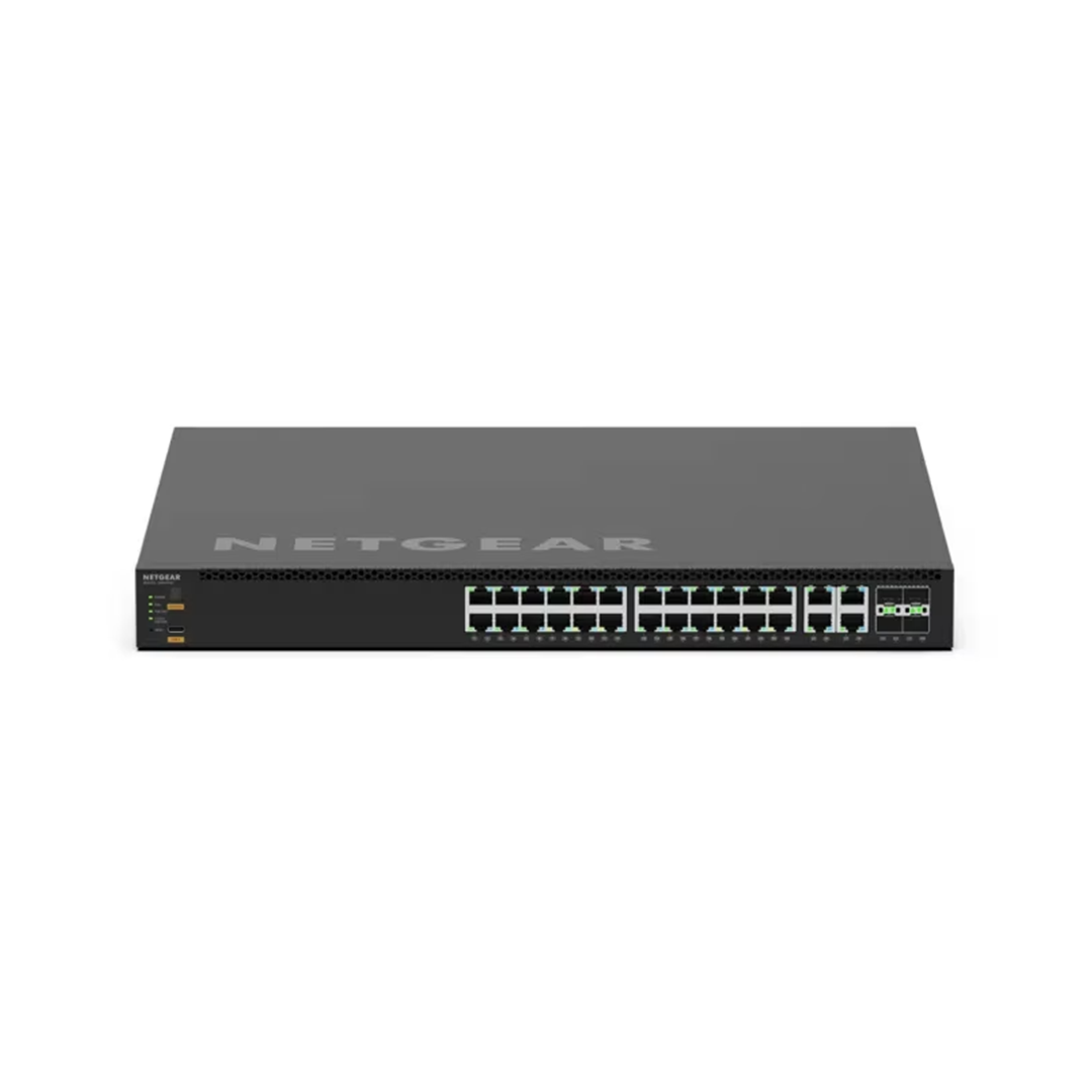 MSM4332 - 24x2.5G, 4x10G/Multi-gig PoE++ (522W base, up to 2,520W) and 4xSFP28 25G Managed Switch